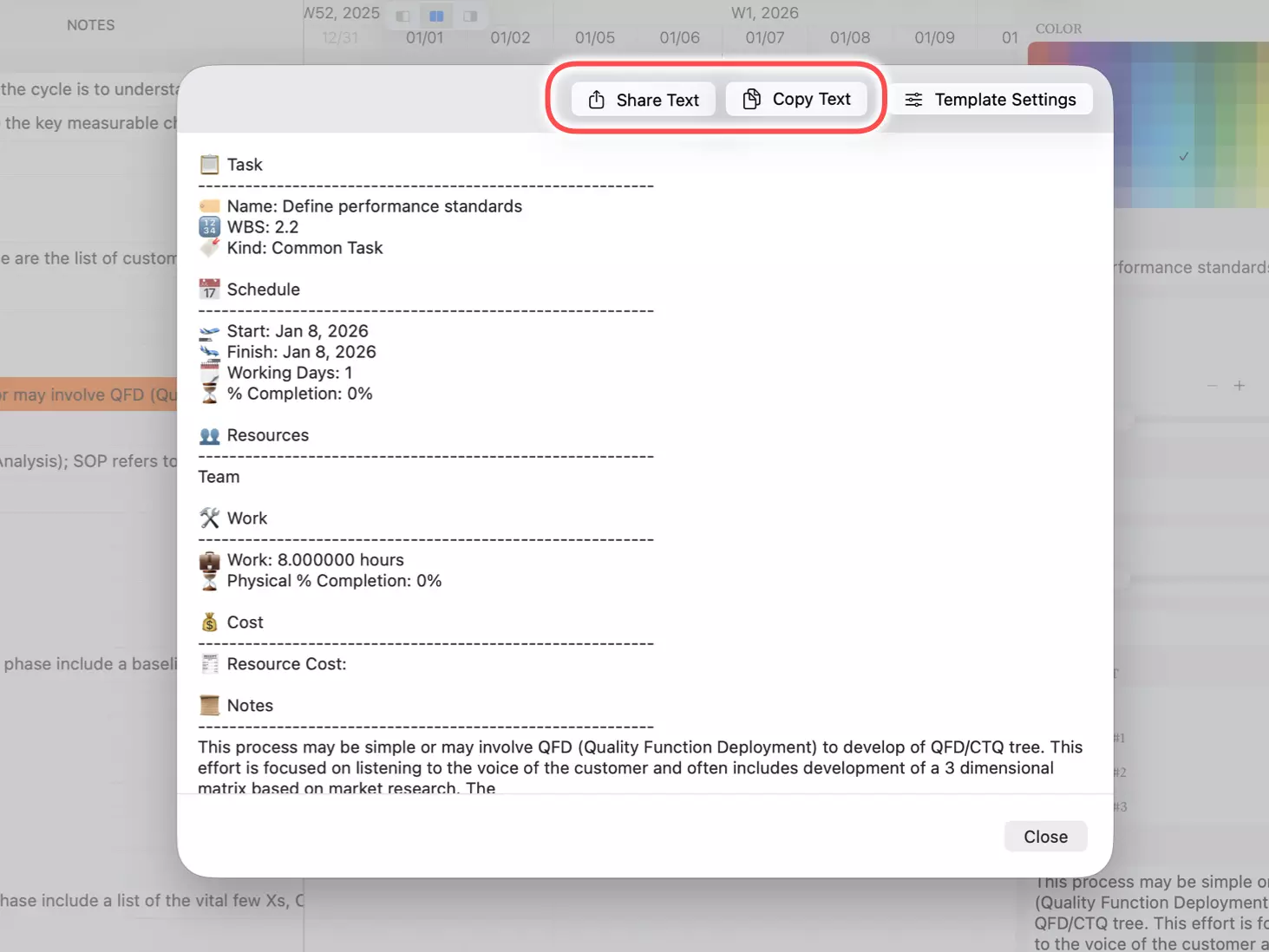 Export on Mac