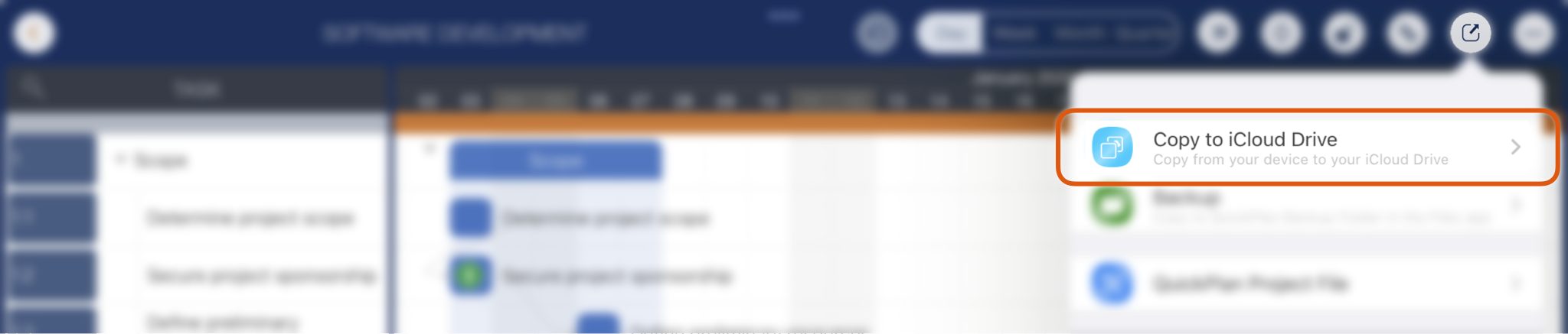 Export aus älteren QuickPlan-Apps