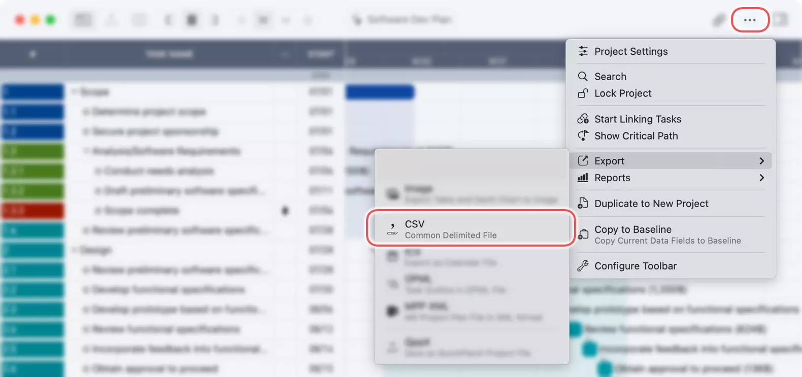 Exporter le CSV entier